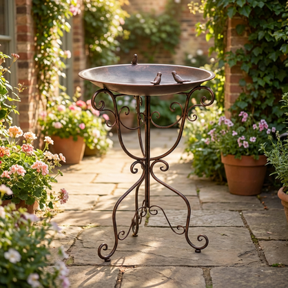 Ornate Bird Bath on a Stand (MOQ4/PPU)