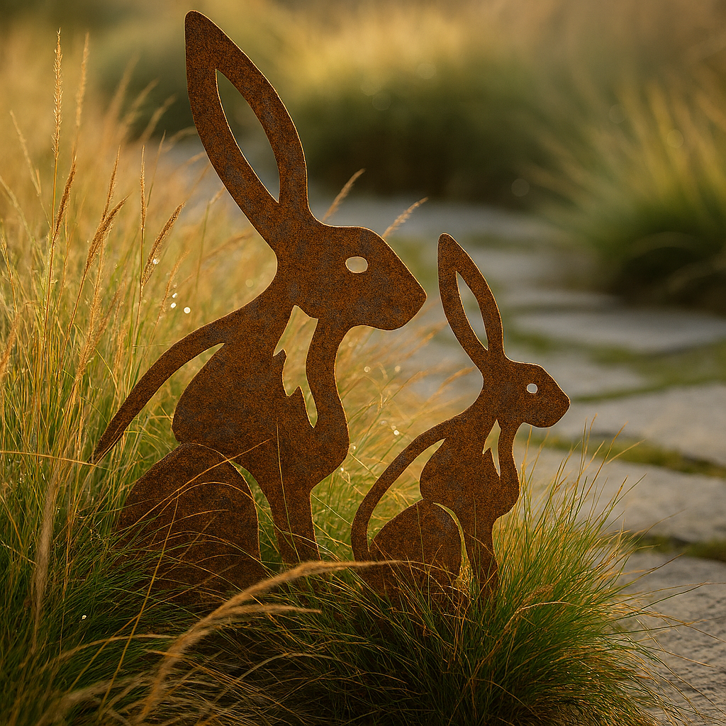 Set of 2 Hare Silhouette (MOQ4/PPS2)