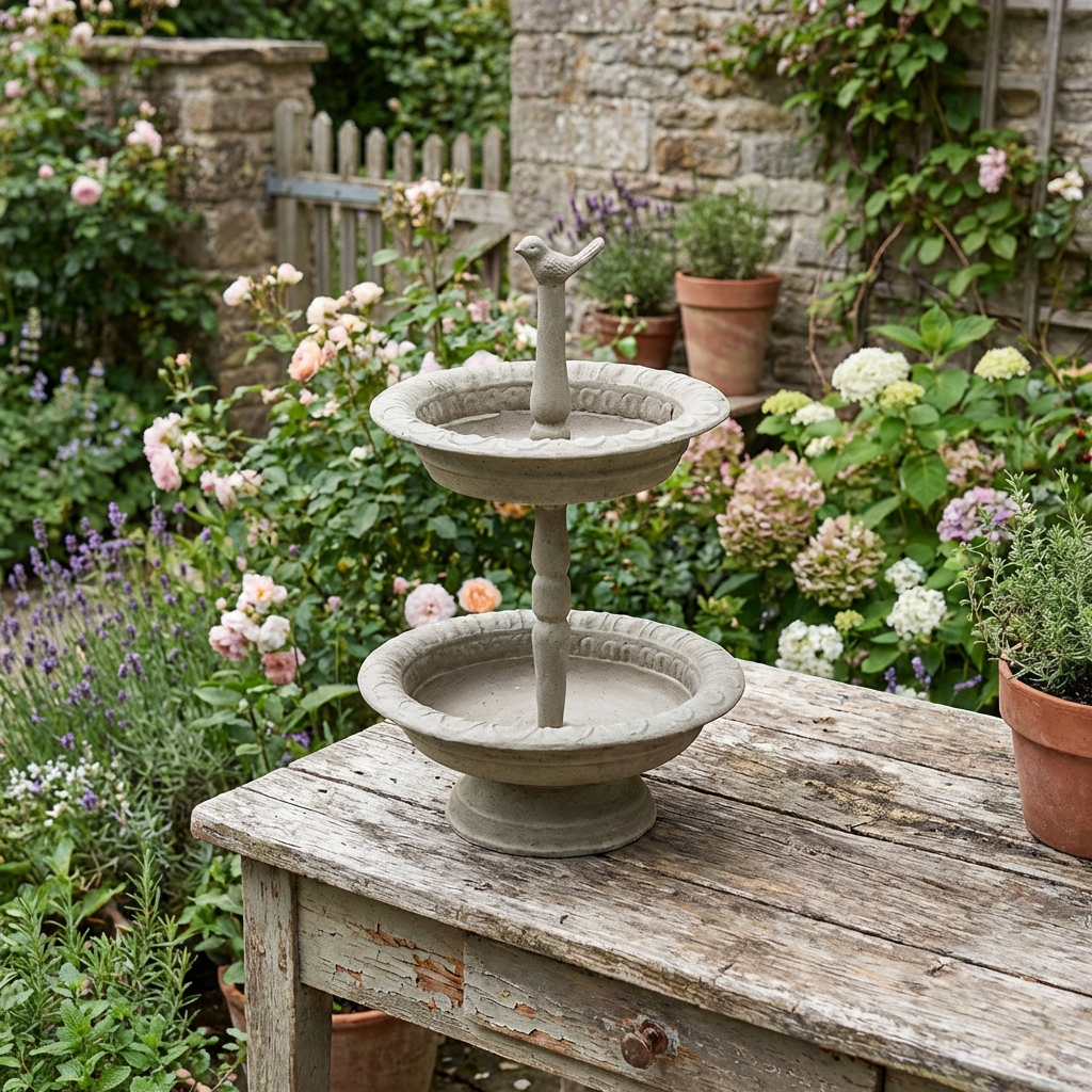 Henryetta Bird Bath/Feeder (MOQ 4/PPU)