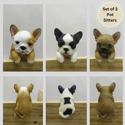 Set of 3 Frenchie Pot Sitters