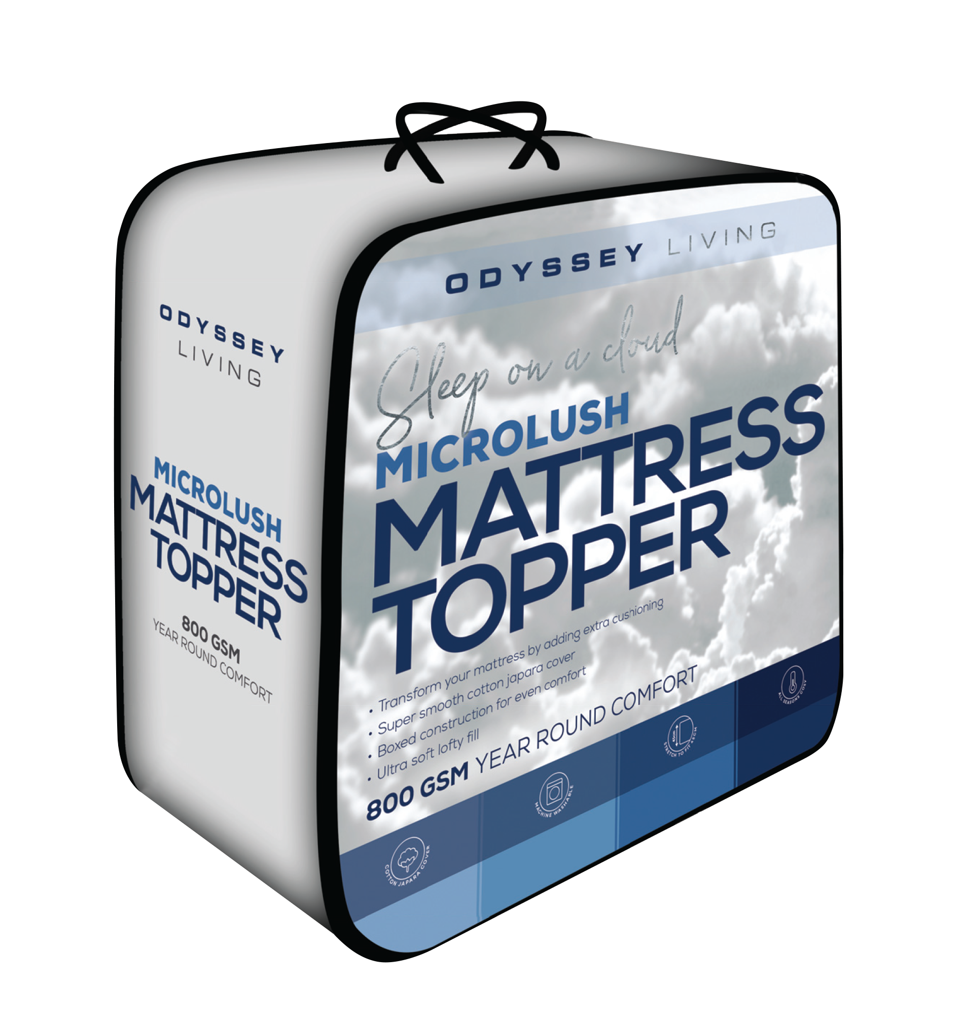 Microlush Mattress Topper 800gsm - Odyssey