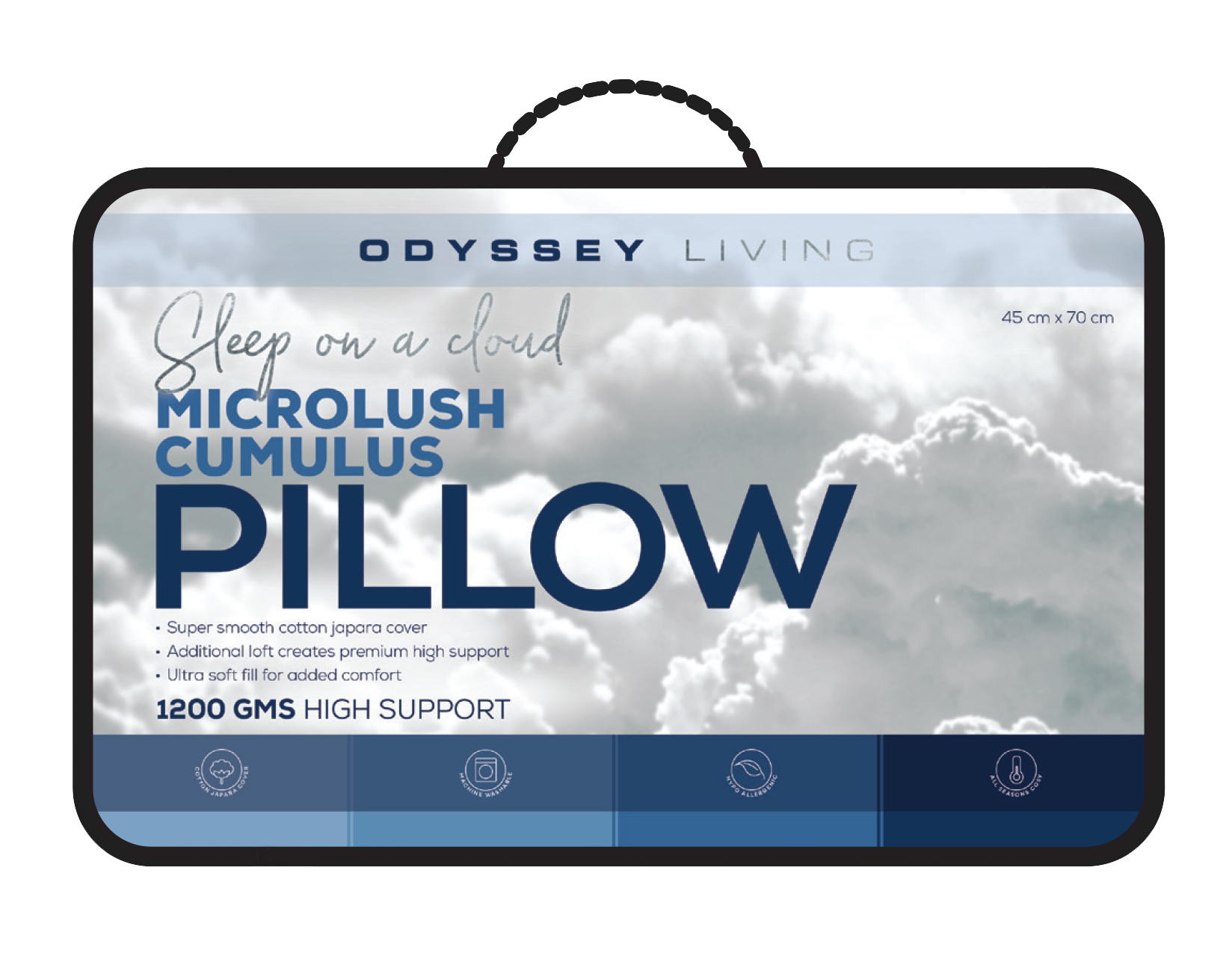 Microlush Cumulus Pillow 1200gms - Odyssey