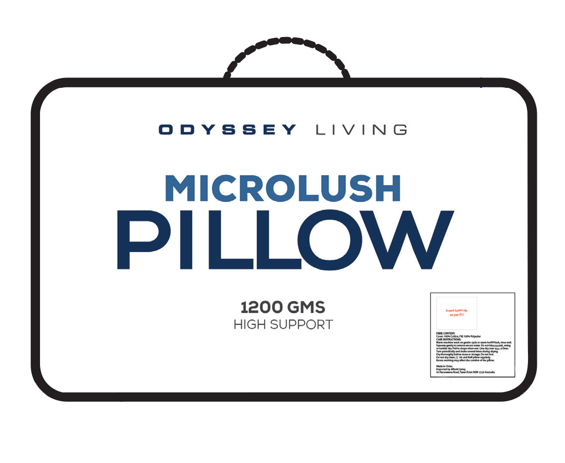 Microlush Cumulus Pillow 1200gms - Odyssey