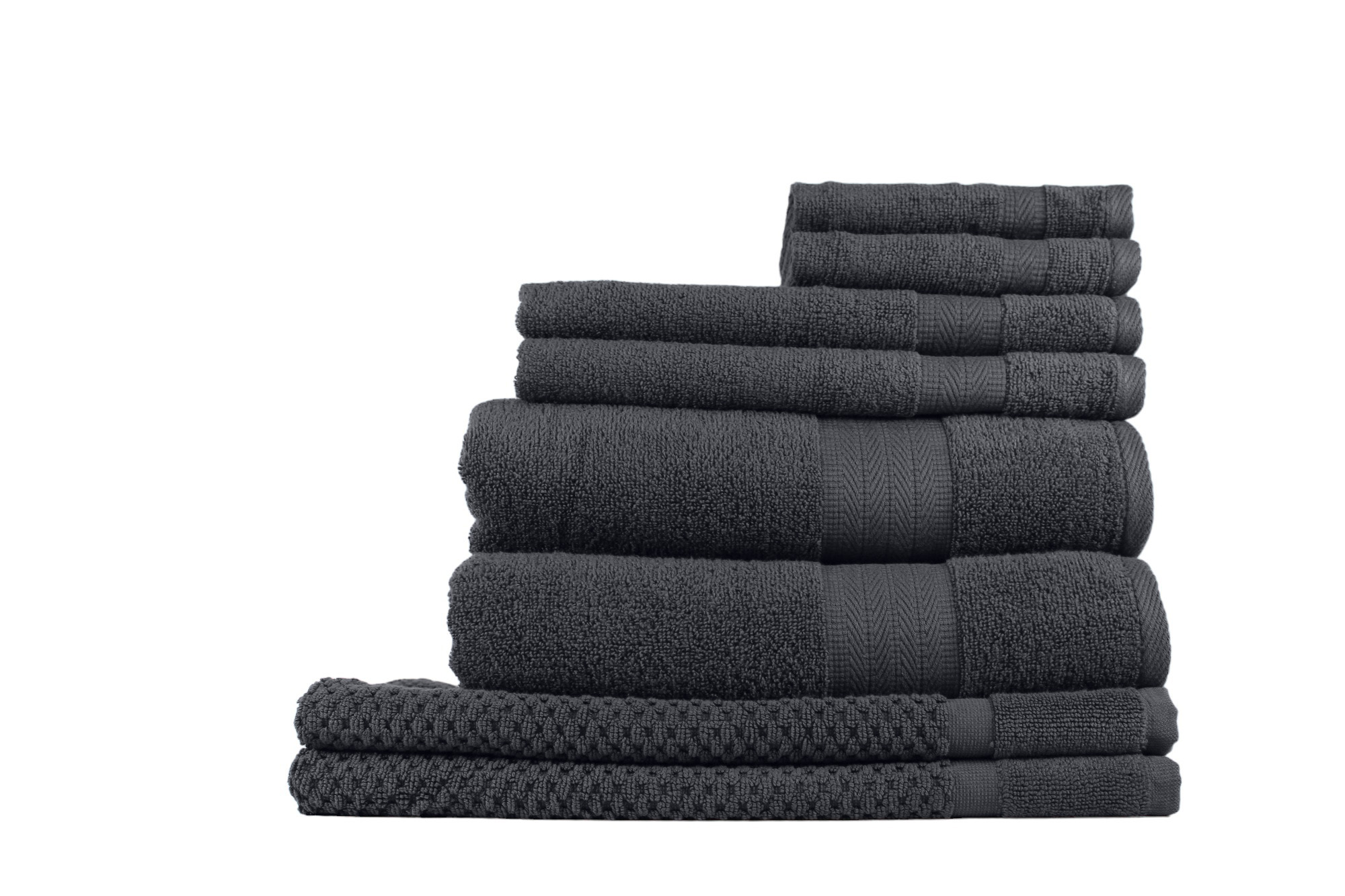 Bondi Bath Towel Collection  - Coal - Odyssey