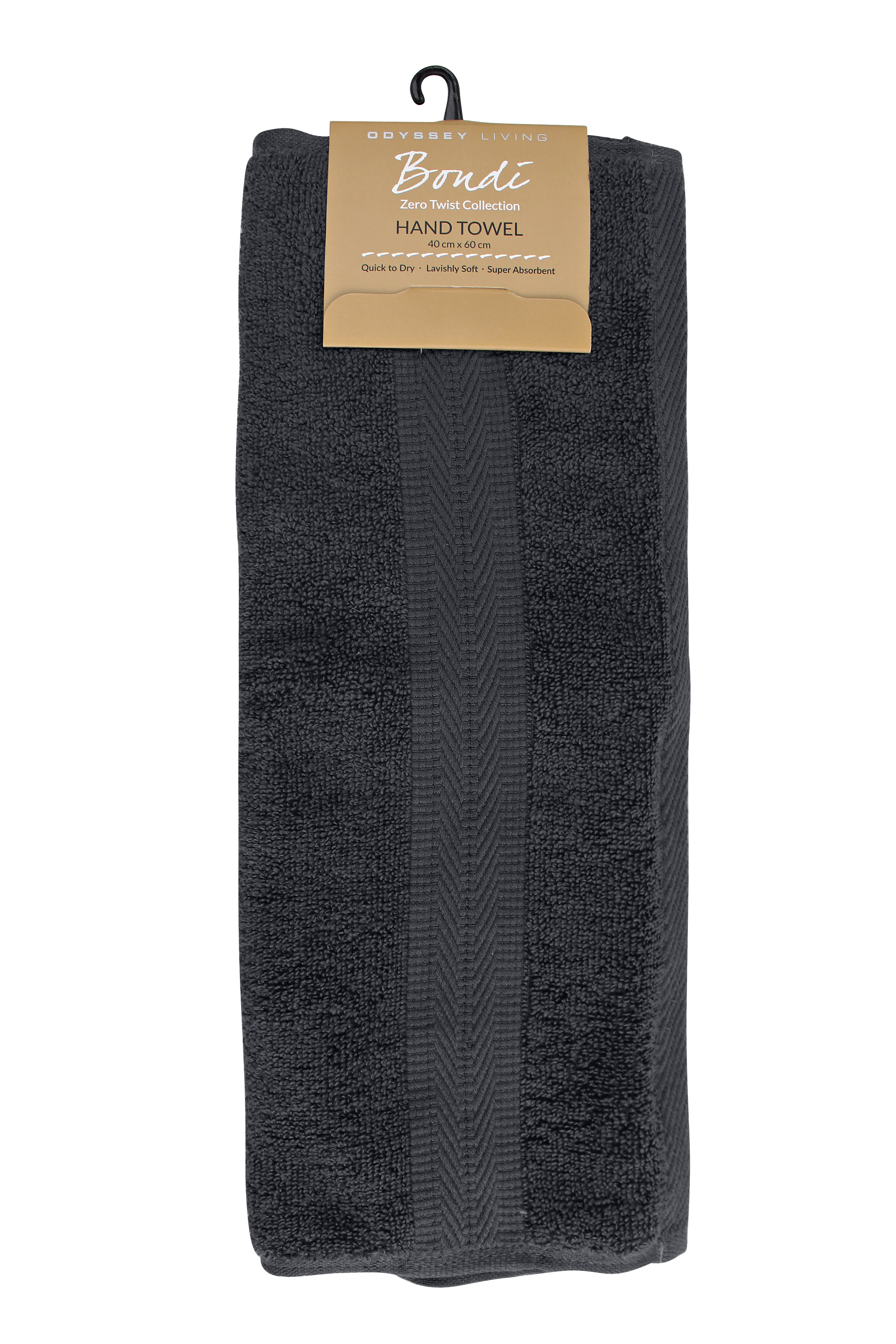 Bondi Bath Towel Collection  - Coal - Odyssey