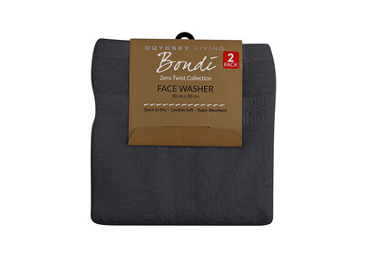 Bondi Bath Towel Collection  - Coal - Odyssey