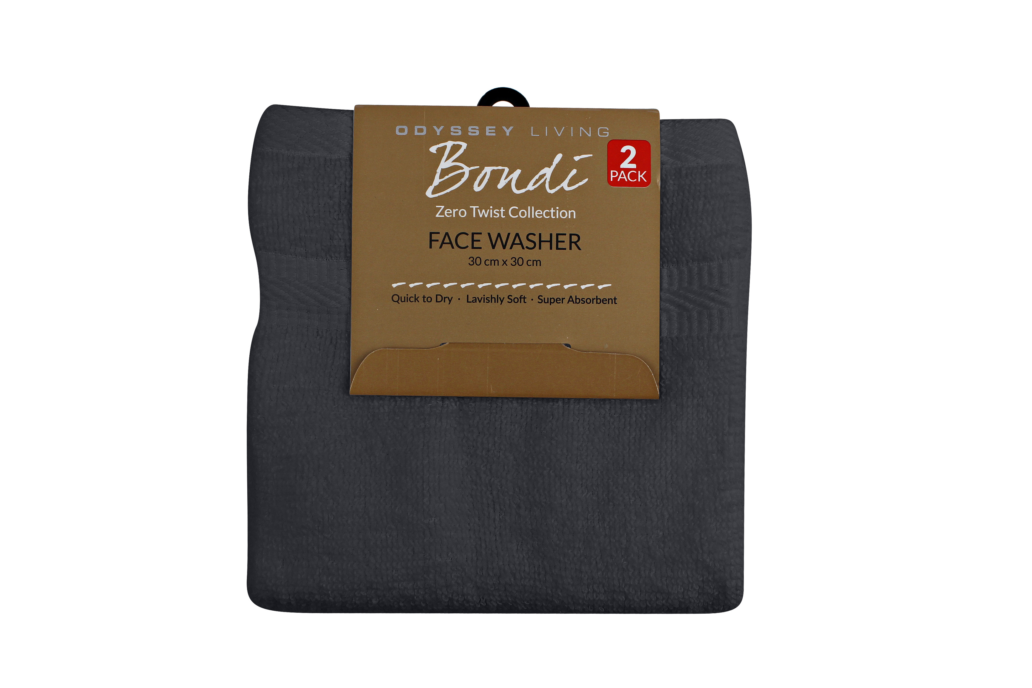 Bondi Bath Towel Collection  - Coal - Odyssey