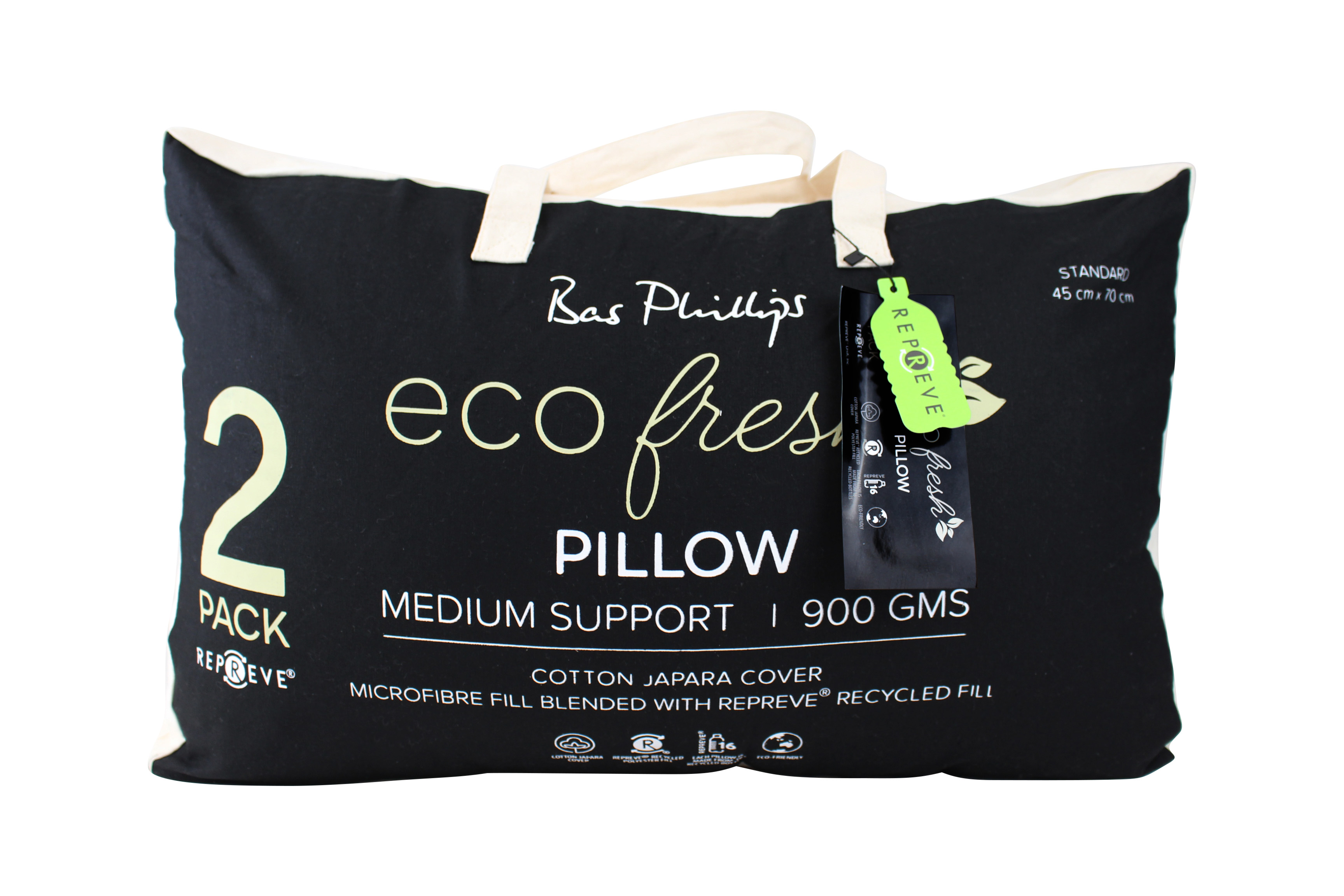 Wholesale Ecofresh 2pk Pillow 900gms Bas Phillips Affiniti Living