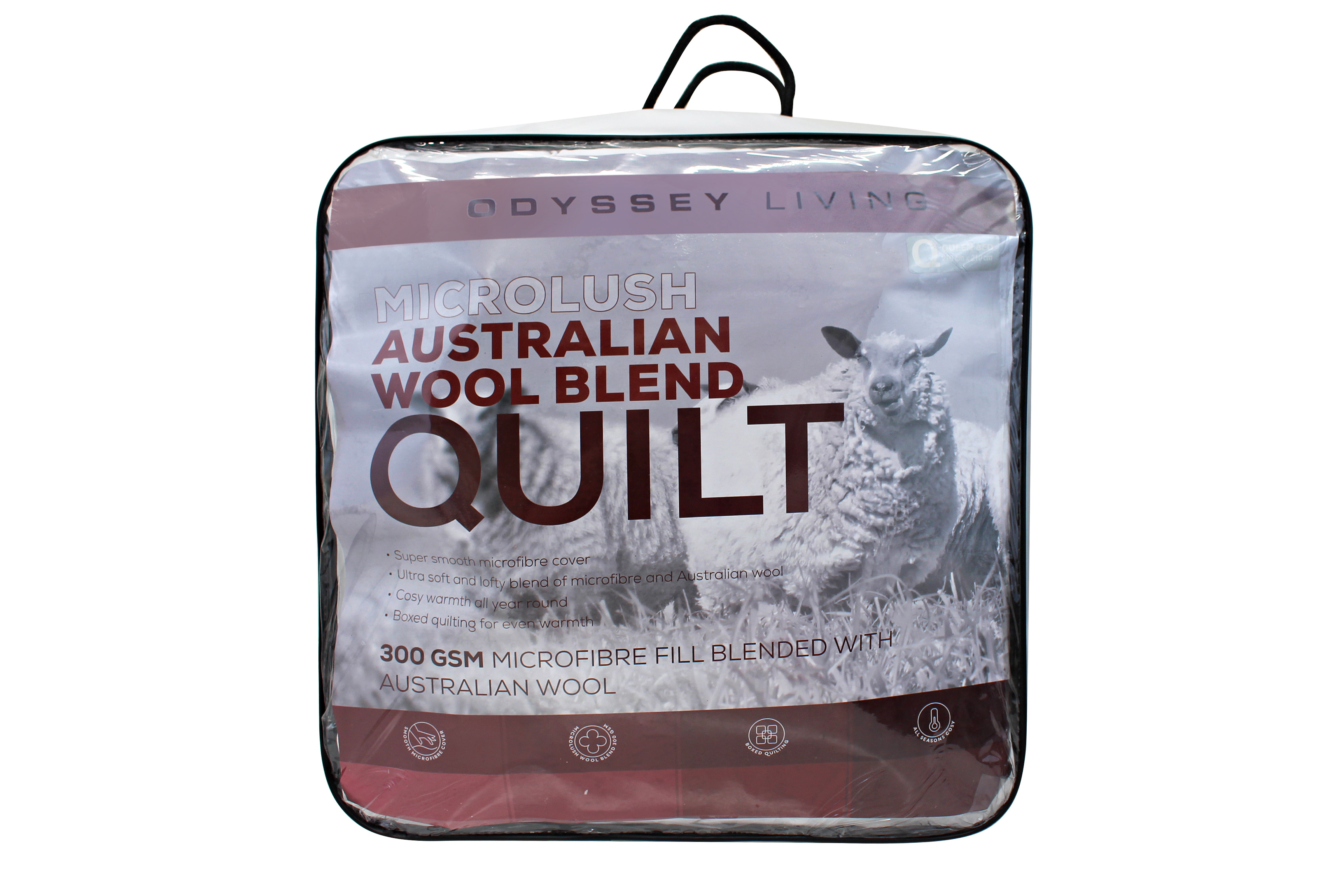 Australian Wool Blend Quilt 300gsm  - Single - Odyssey