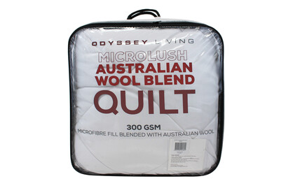 Australian Wool Blend Quilt 300gsm  - Single - Odyssey
