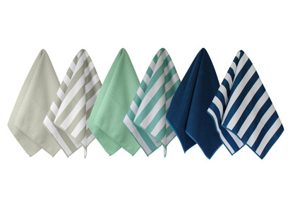 Striped 2 Pack Tea Towel - Assorted - Odyssey