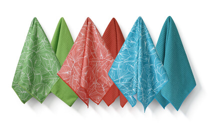 2 Pack Tea Towels - Palm Cove  - Assorted - Odyssey