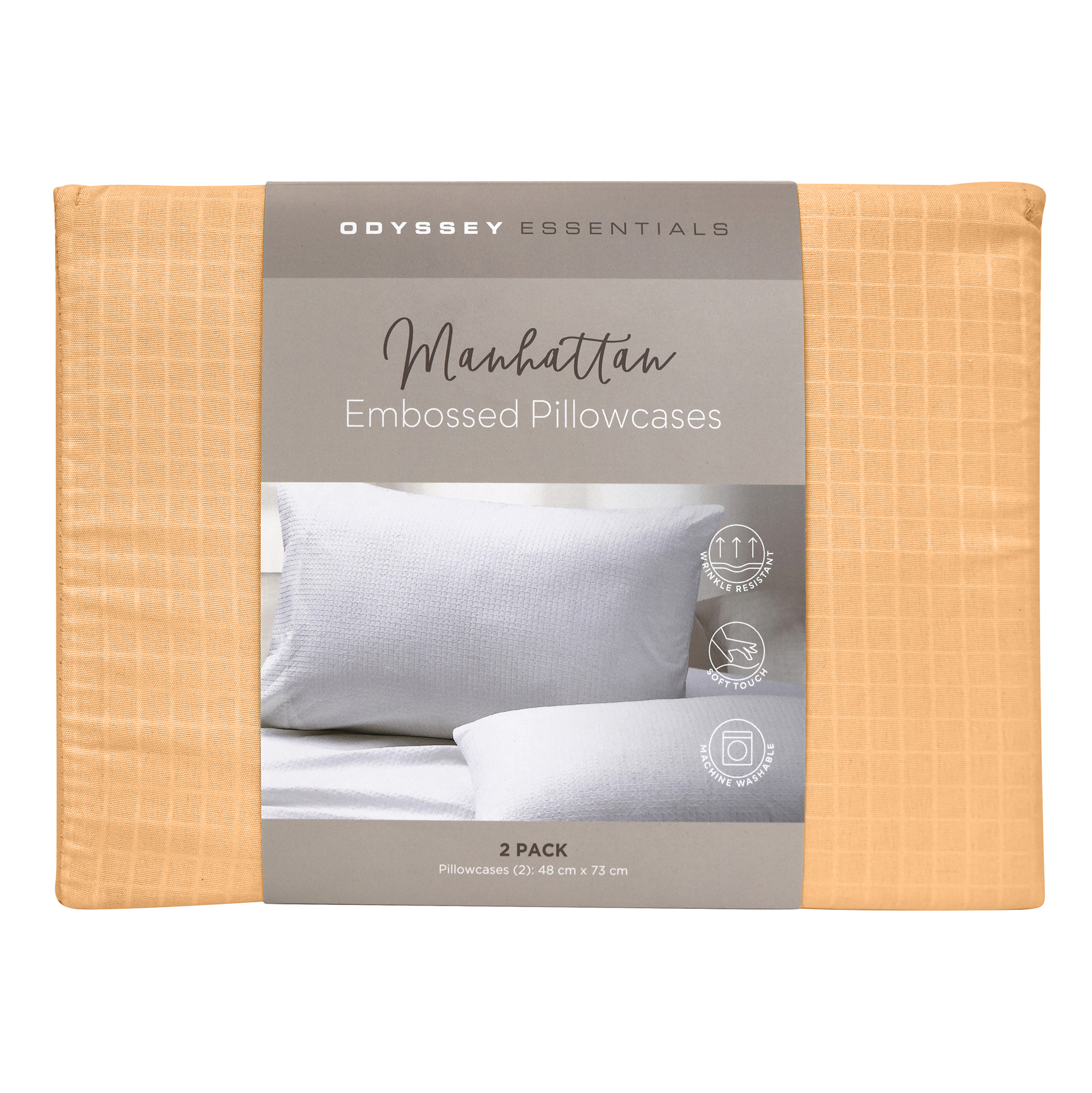 2 Pack Manhattan Pillowcase - Assorted - Odyssey