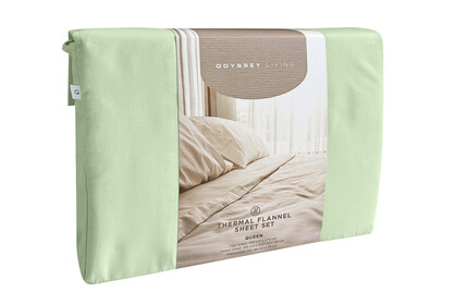 Thermal Flannel Sheet Set - Khaki Haze - Odyssey