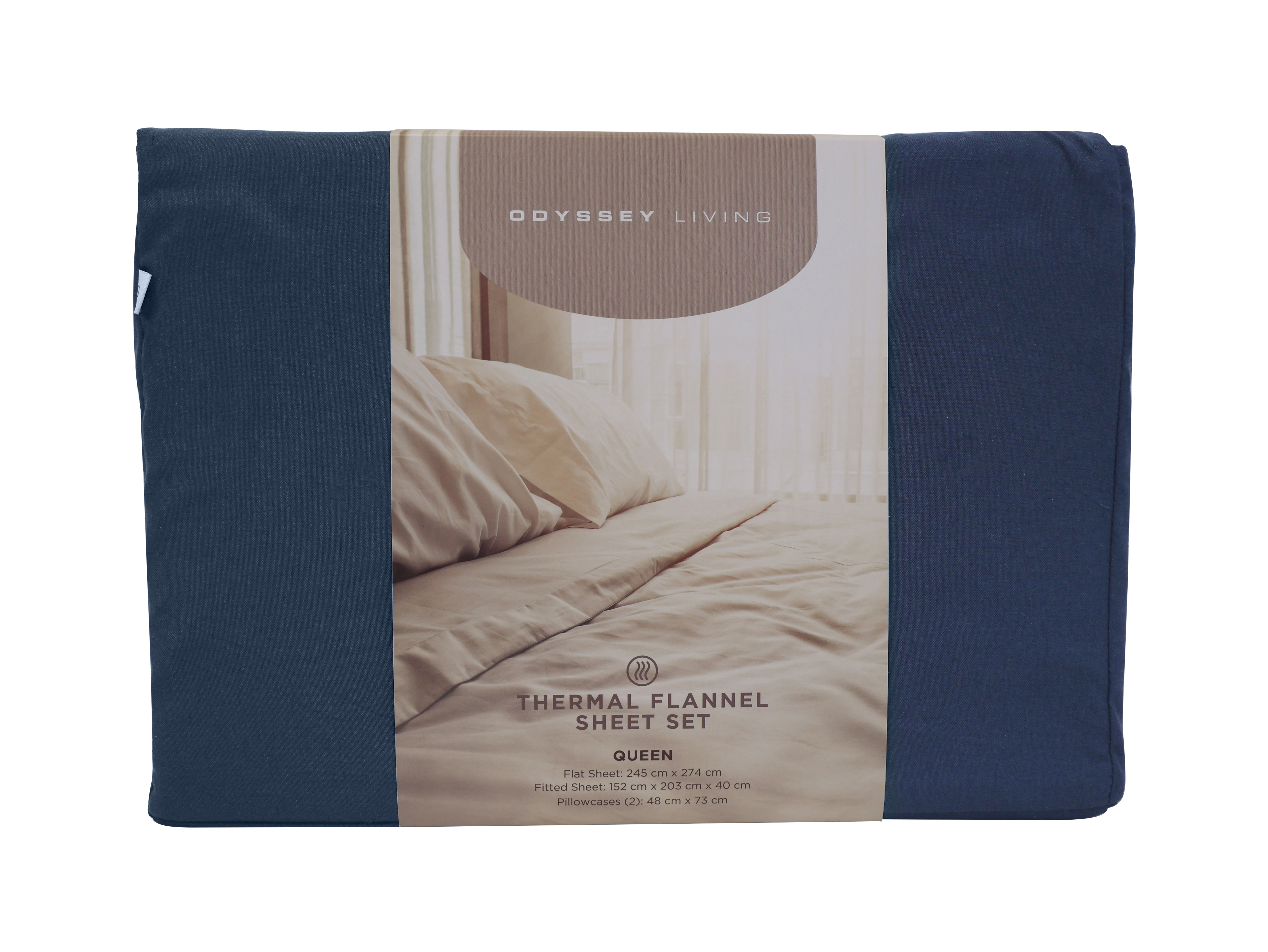 Thermal Flannel Sheet Set - Navy - Odyssey