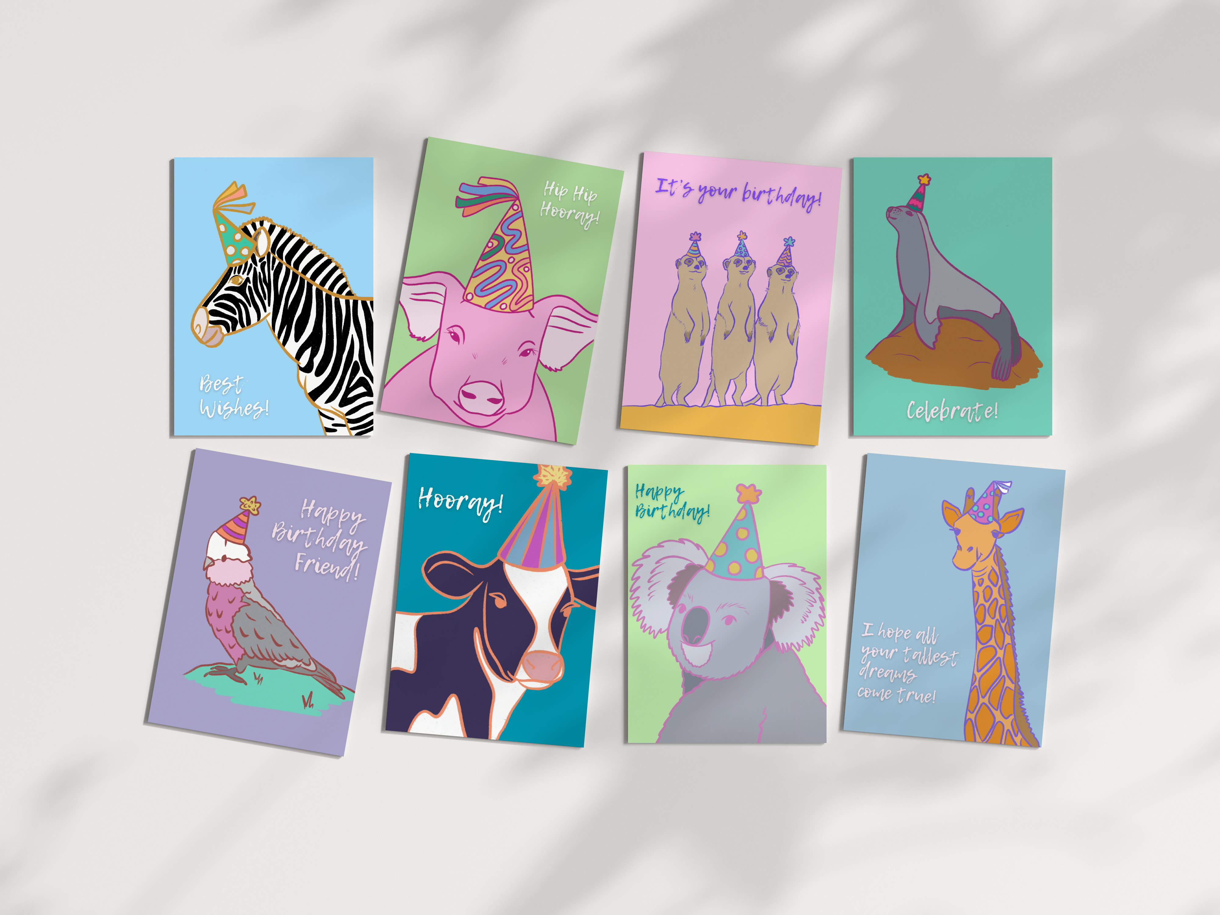 40x Party Animals Bulk Card Set
