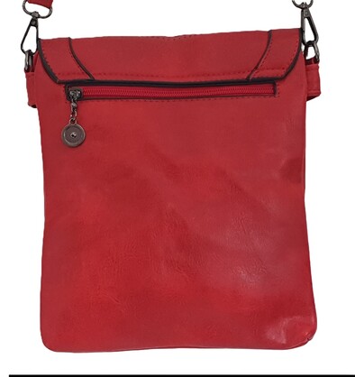 Ruby Leaf Crossbody Bag 1310-A Red