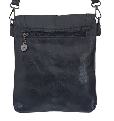 Midnight Leaf Crossbody Bag 1310-B Black