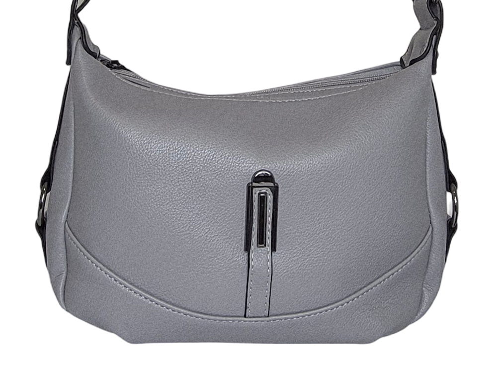 Elegant Handbag 8351-F Grey