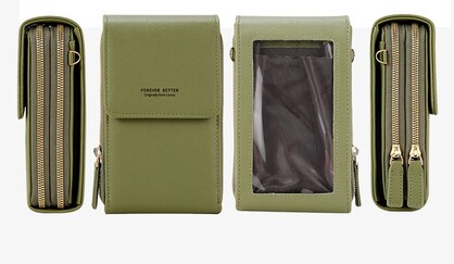 Sophisticated Crossbody Bag 9065-H Brown