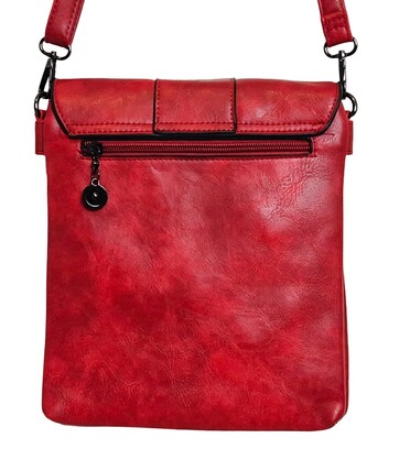 Trendy Crossbody Bag 1333-A Red