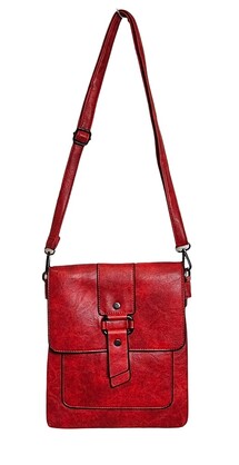 Trendy Crossbody Bag 1333-A Red