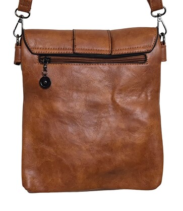 Trendy Crossbody Bag 1333-E Tan