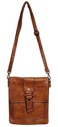 Trendy Crossbody Bag 1333-E Tan
