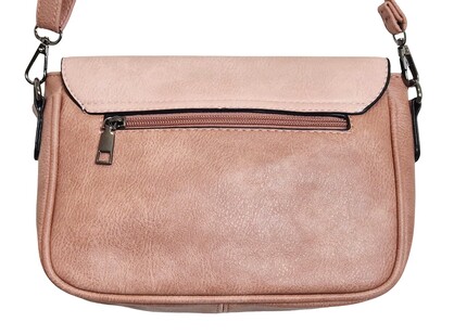Modern Crossbody Bag 7380-A Pink/ Light Pink