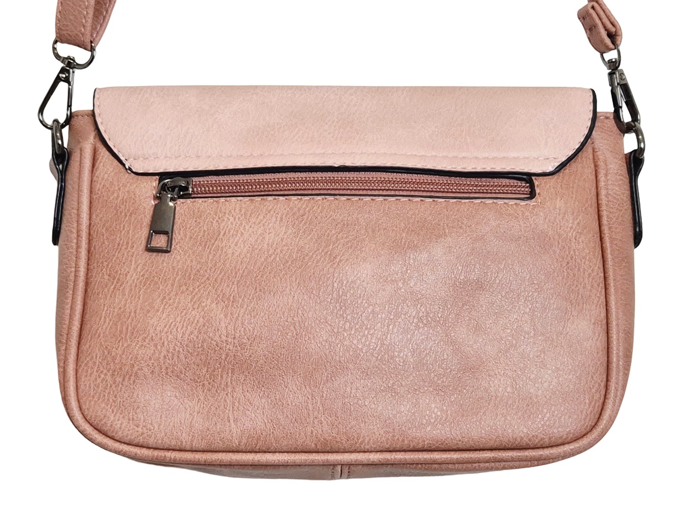 Modern Crossbody Bag 7380-A Pink/ Light Pink
