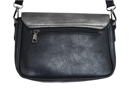 Modern Crossbody Bag 7380-B Black/Grey
