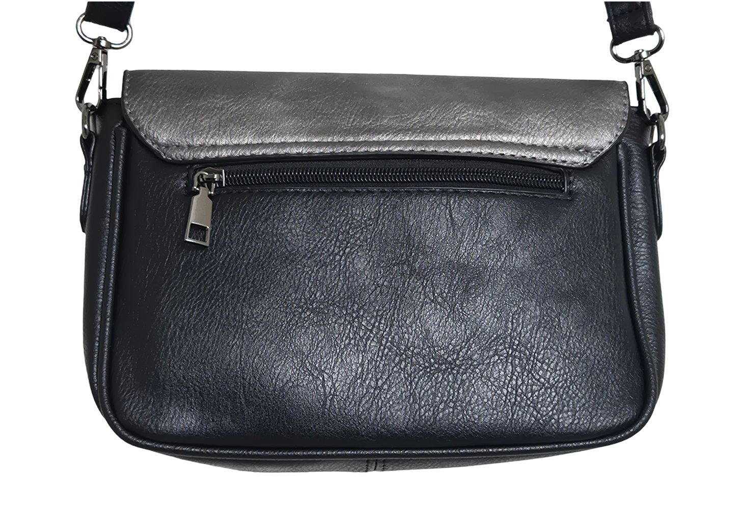 Modern Crossbody Bag 7380-B Black/Grey