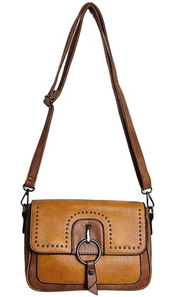 Modern Crossbody Bag 7380-C Coffee/Brown