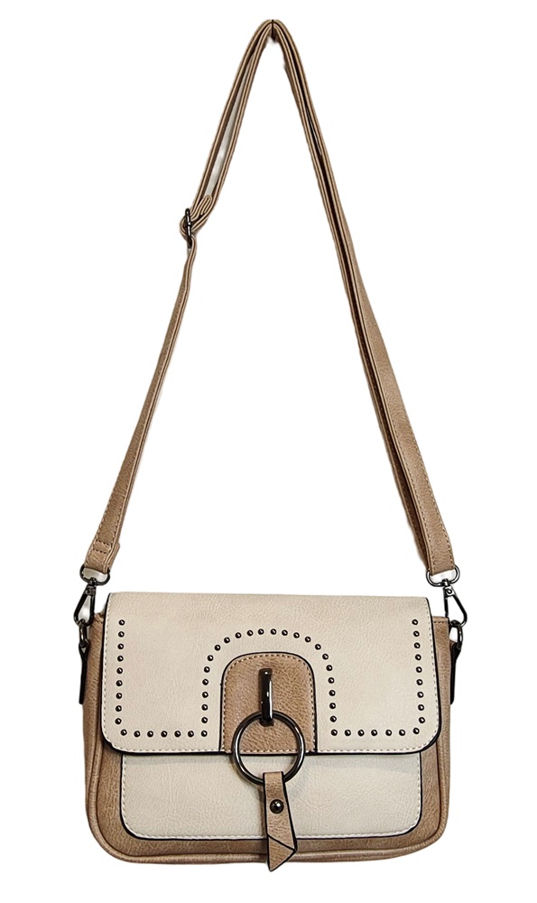 Modern Crossbody Bag 7380-E Cream/Beige
