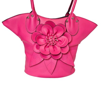 Elegant Flower Handbag 1030-A Pink