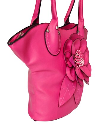 Elegant Flower Handbag 1030-A Pink