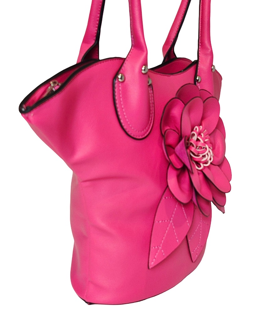 Elegant Flower Handbag 1030-A Pink