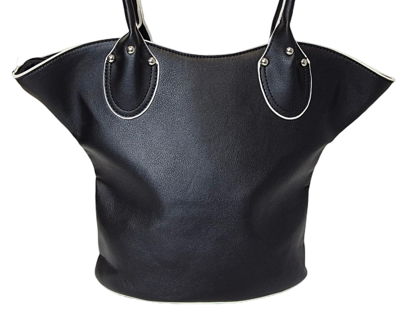 Elegant Flower Handbag 1030-B Black