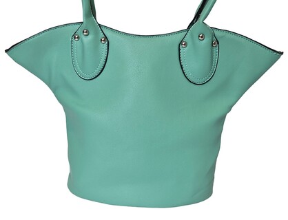 Elegant Flower Handbag 1030-C Turquoise