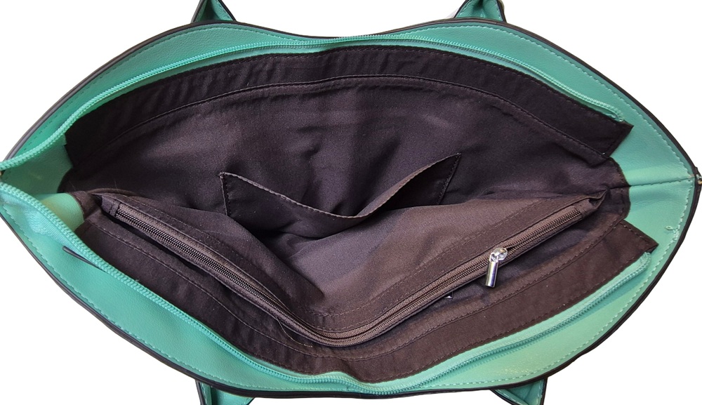 Elegant Flower Handbag 1030-C Turquoise