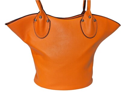 Elegant Flower Handbag 1030-E Orange