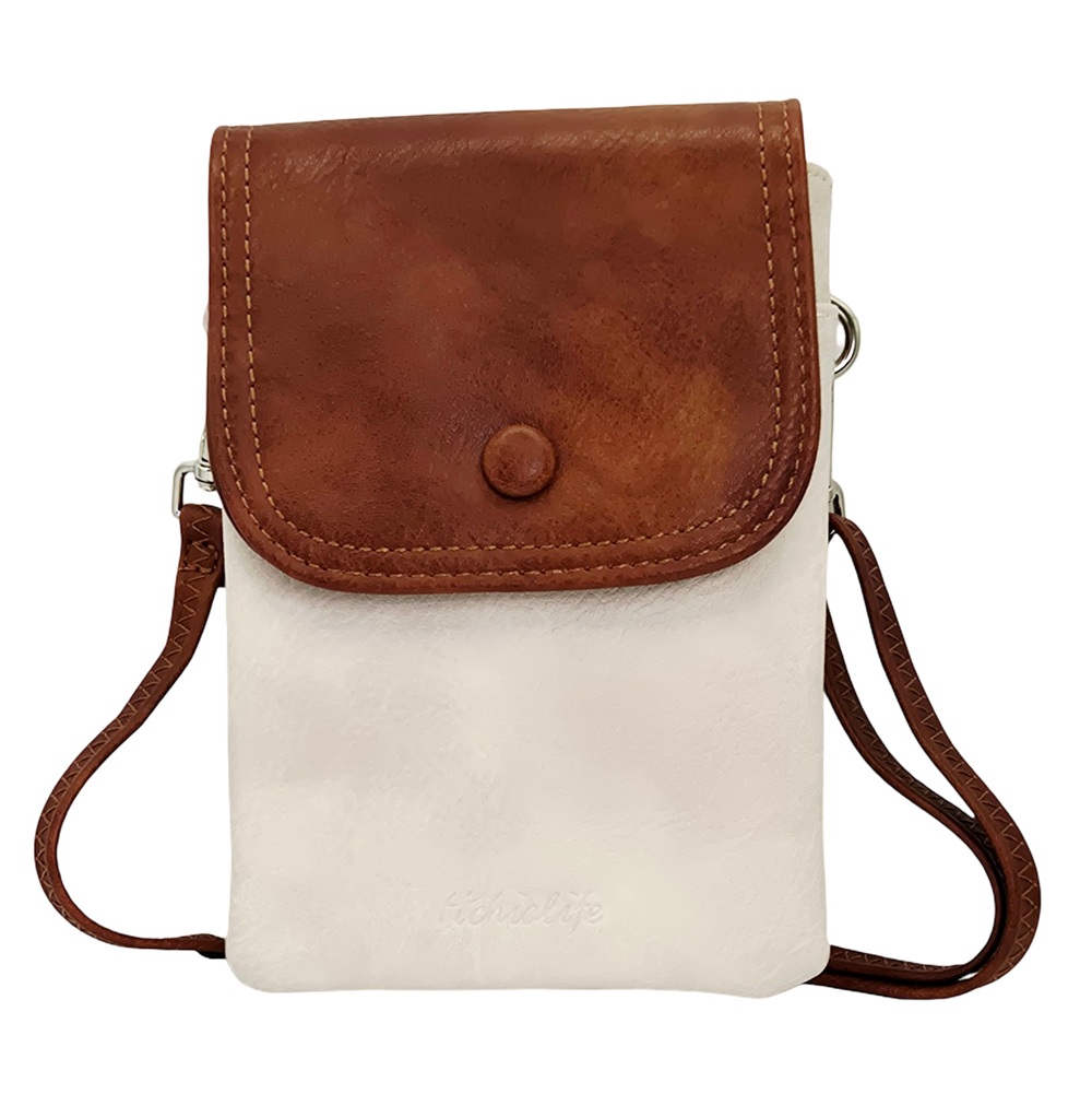 Trail Crossbody Bag HCL003-A White/Brown