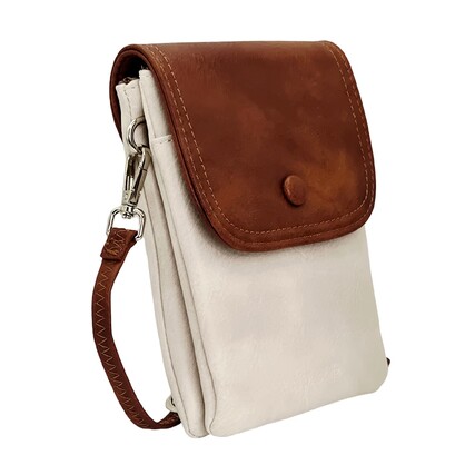 Trail Crossbody Bag HCL003-A White/Brown
