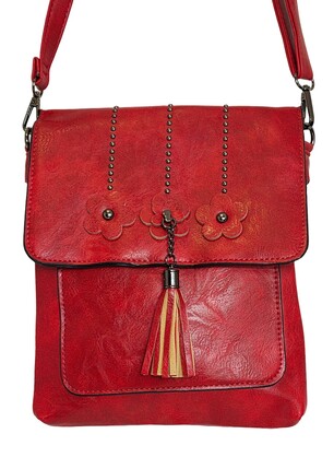 Scarlet Bloom Crossbody Bag 1311-A