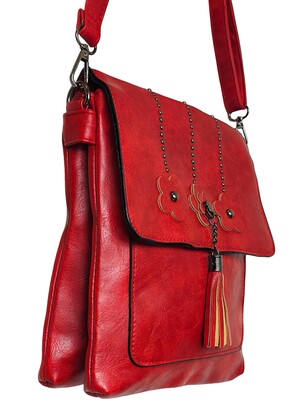 Scarlet Bloom Crossbody Bag 1311-A