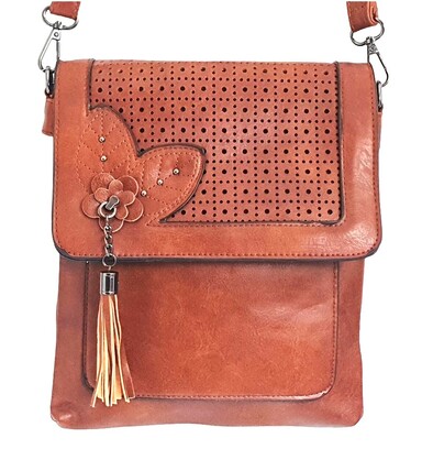 Amber Leaf Crossbody Bag 1310-C Coffee