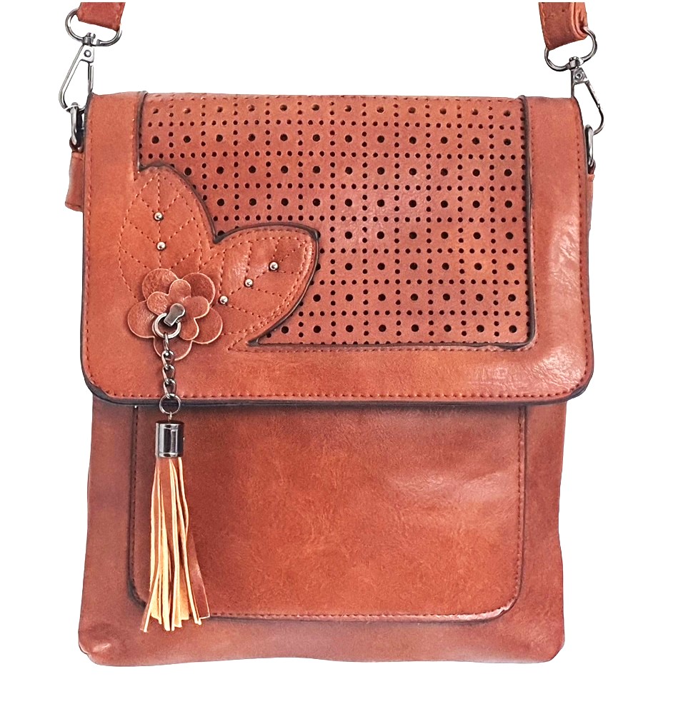 Amber Leaf Crossbody Bag 1310-C Coffee