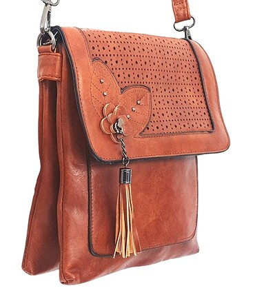 Amber Leaf Crossbody Bag 1310-C Coffee