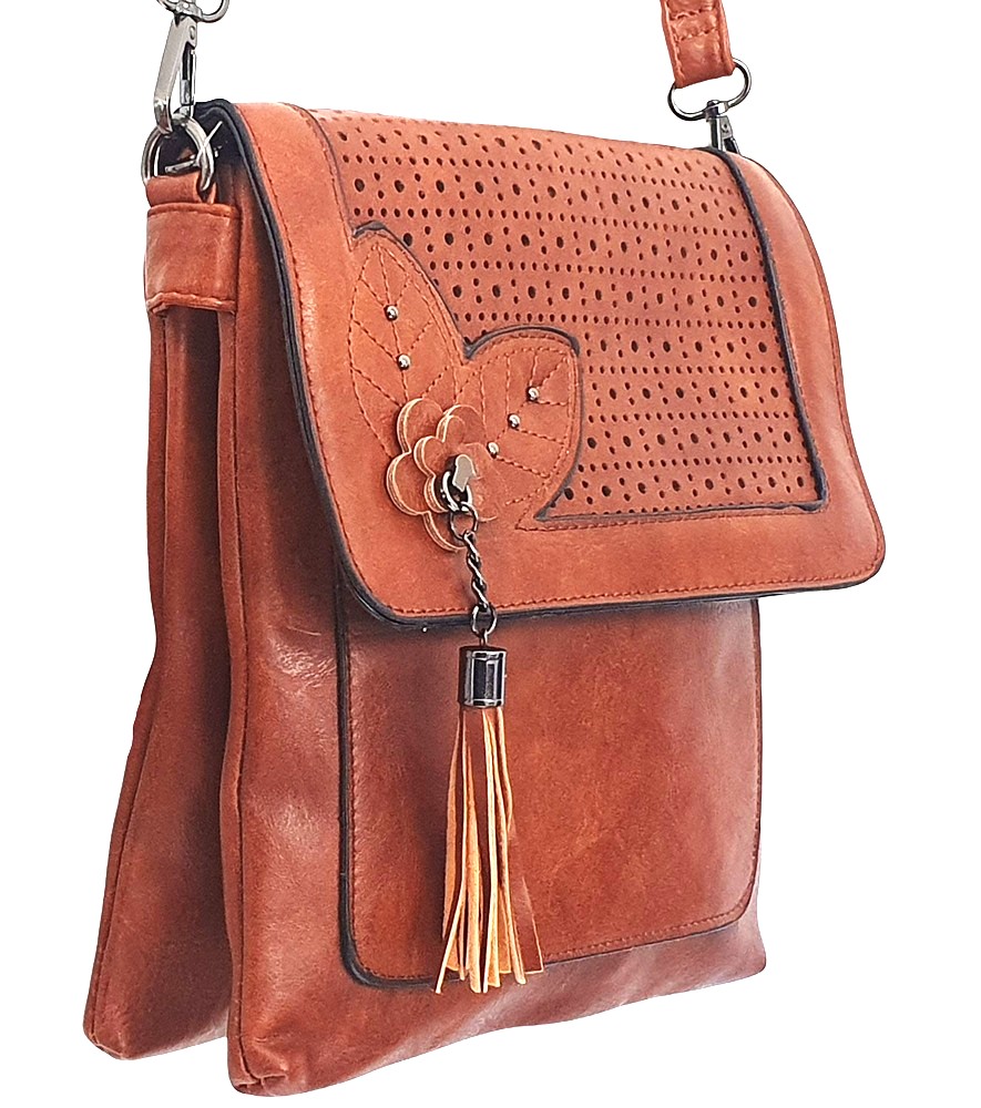 Amber Leaf Crossbody Bag 1310-C Coffee