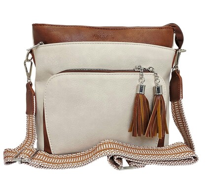 Biscotti Tassel Crossbody Bag  HCL001-A Cream - Tan